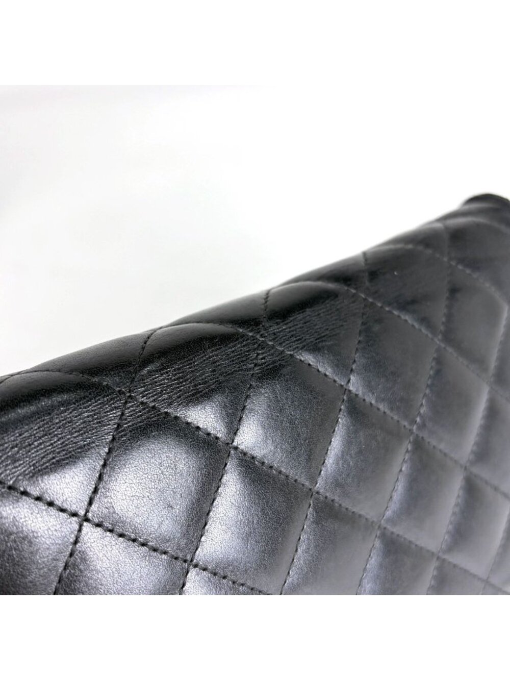 Chanel Shoulder Bag Cambon Line CC Logo Leather Black - Picture 8 of 13